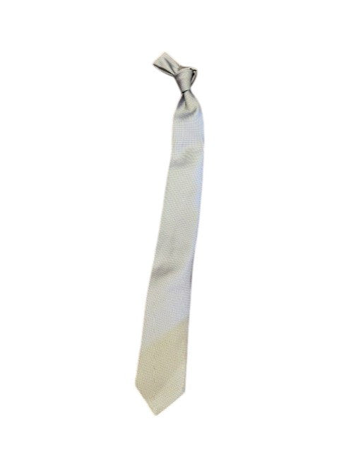 Robert Jensen Pindot Solid Tie: Silver