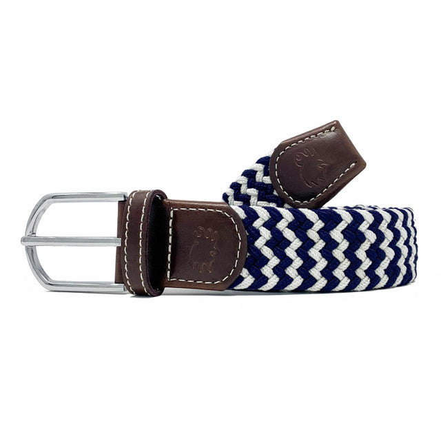 Roostas The Cape Cod Two Toned Woven Elastic Stretch Belt