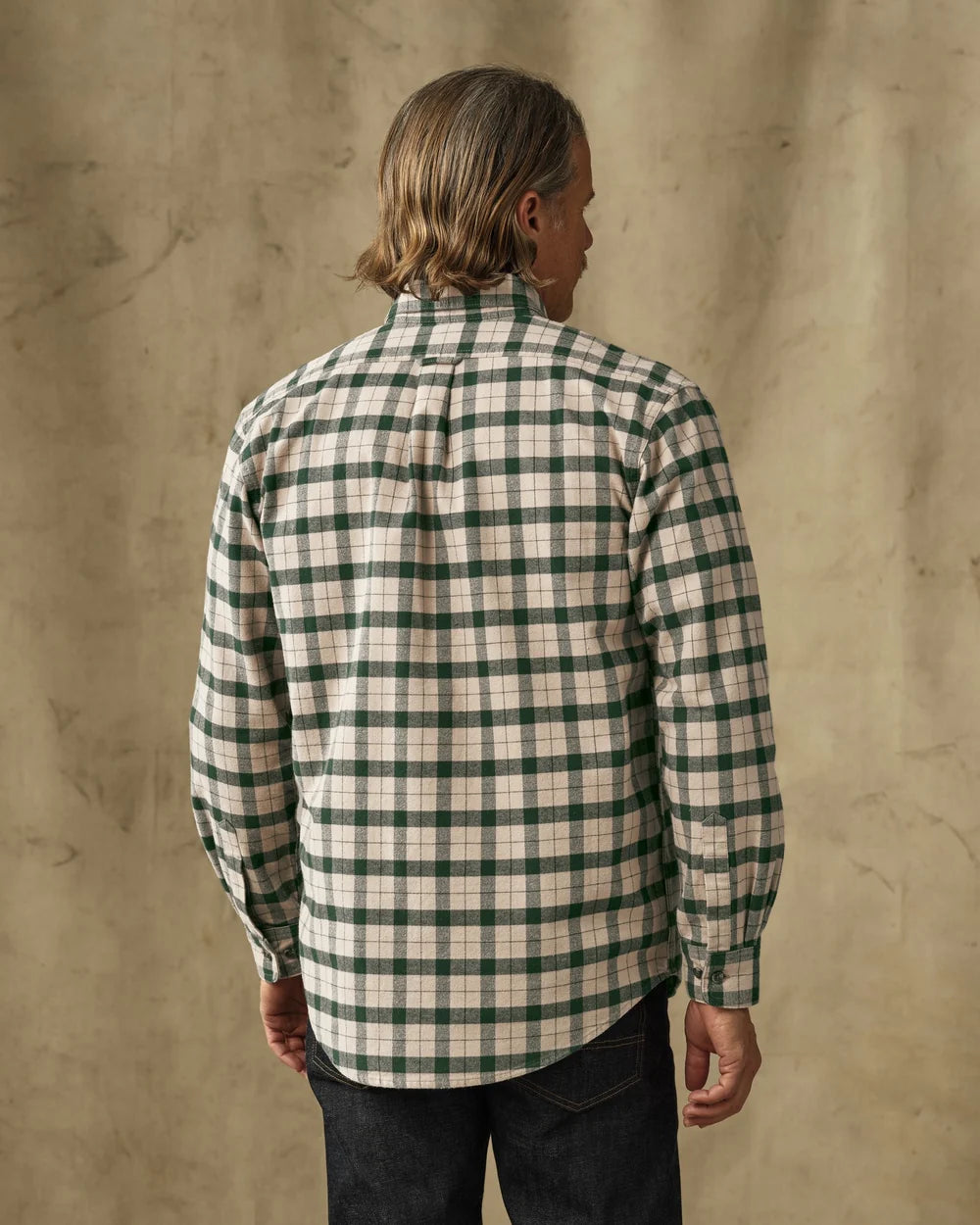 Filson Alaskan Guide Shirt: Oatmeal/Pine Plaid