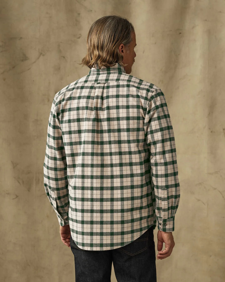 Filson Alaskan Guide Shirt: Oatmeal/Pine Plaid