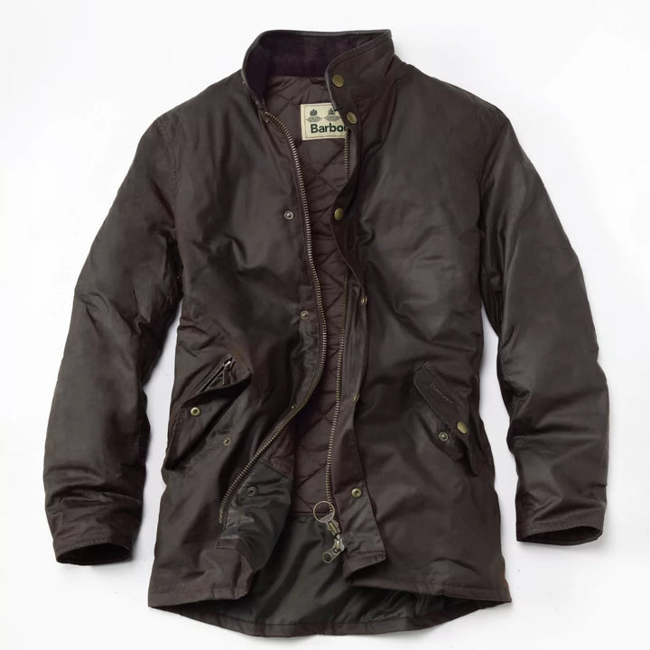 Barbour Prestbury Wax Jacket: Rustic