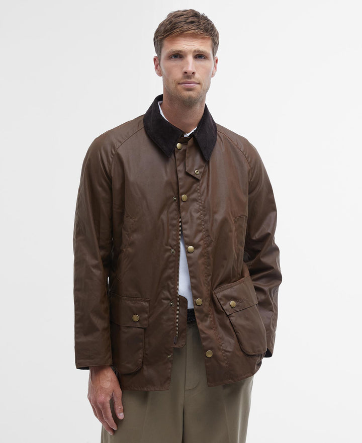 Barbour Ashby Waxed Jacket: Bark