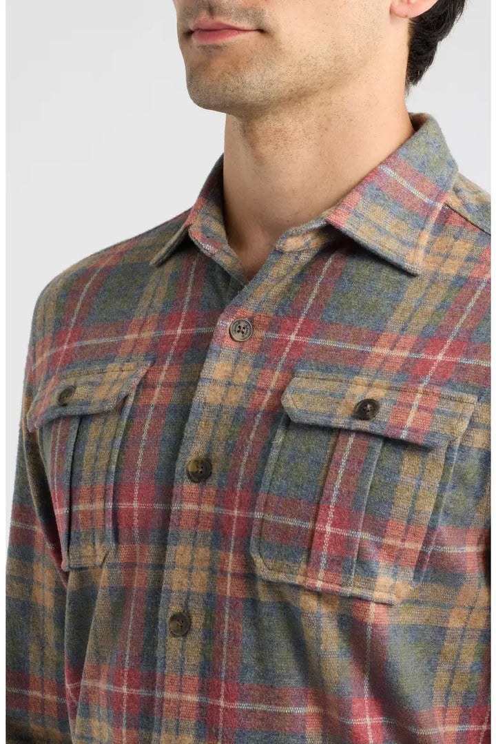Johnnie-O Yule Tartan Button-Down Shirt: Forest