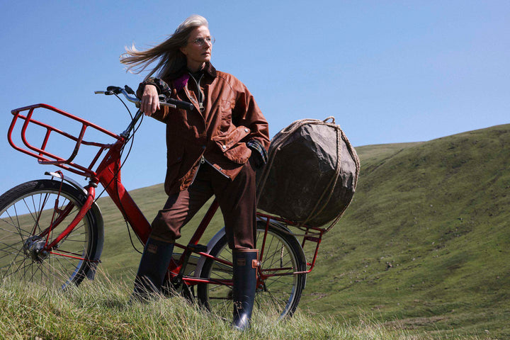 Barbour x Paul Smith Women's Beaufort Wax Jacket: Russet/Classic/Muted