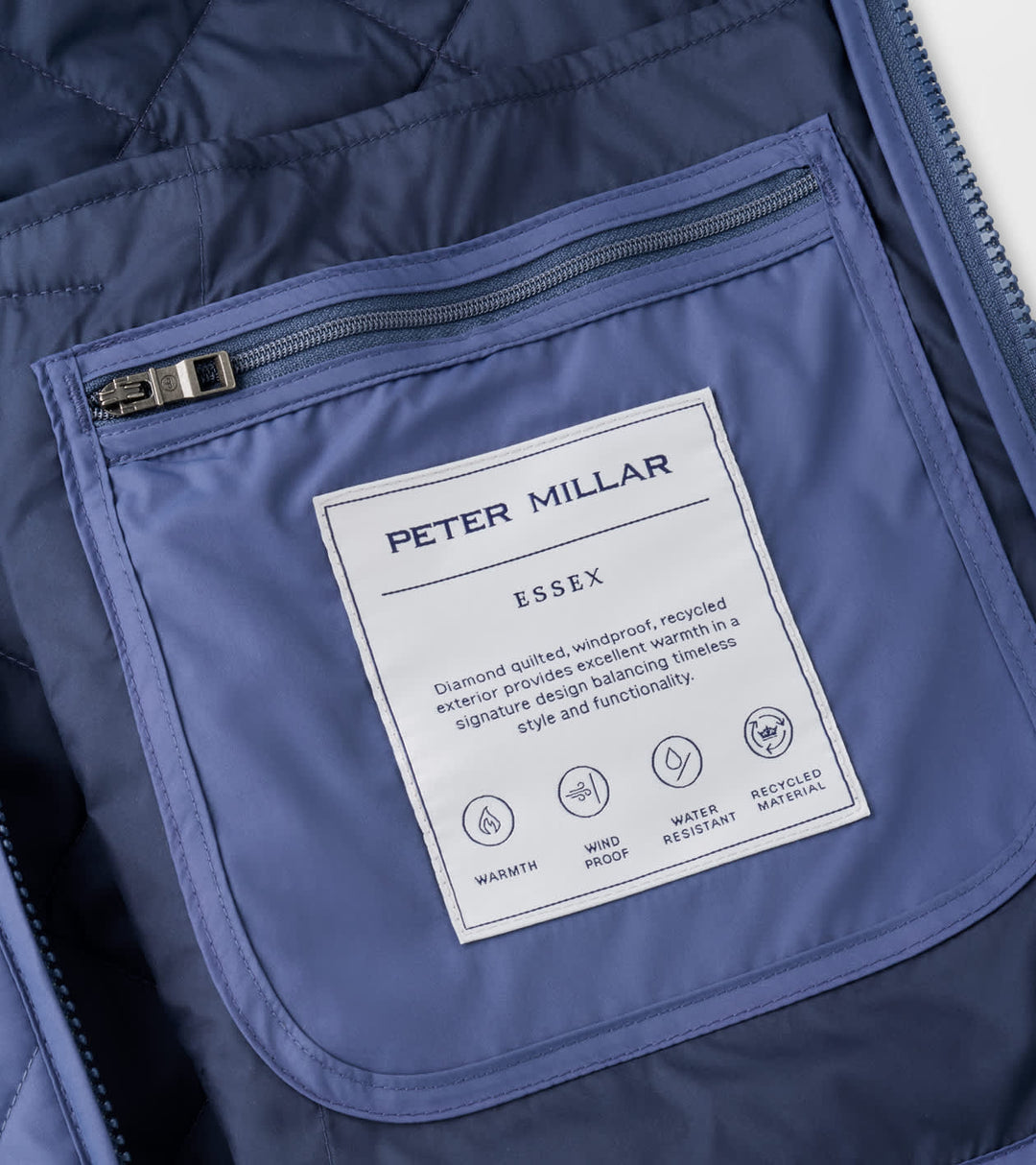Peter Millar Essex Vest: Crown Blue