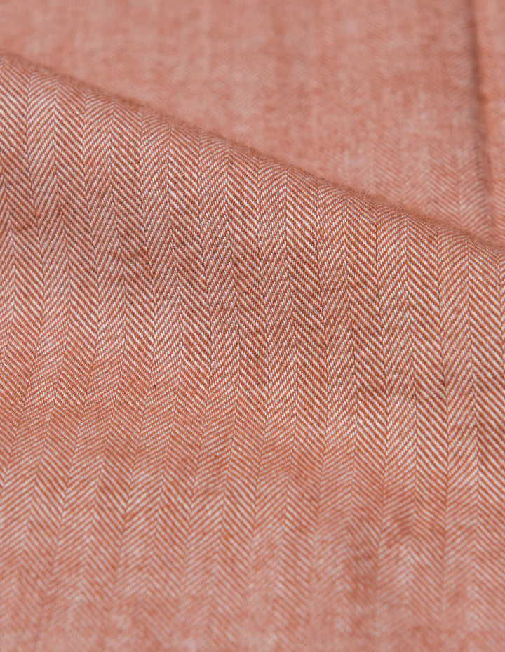 Craig Reagin Rust Herringbone Cashmere Blend