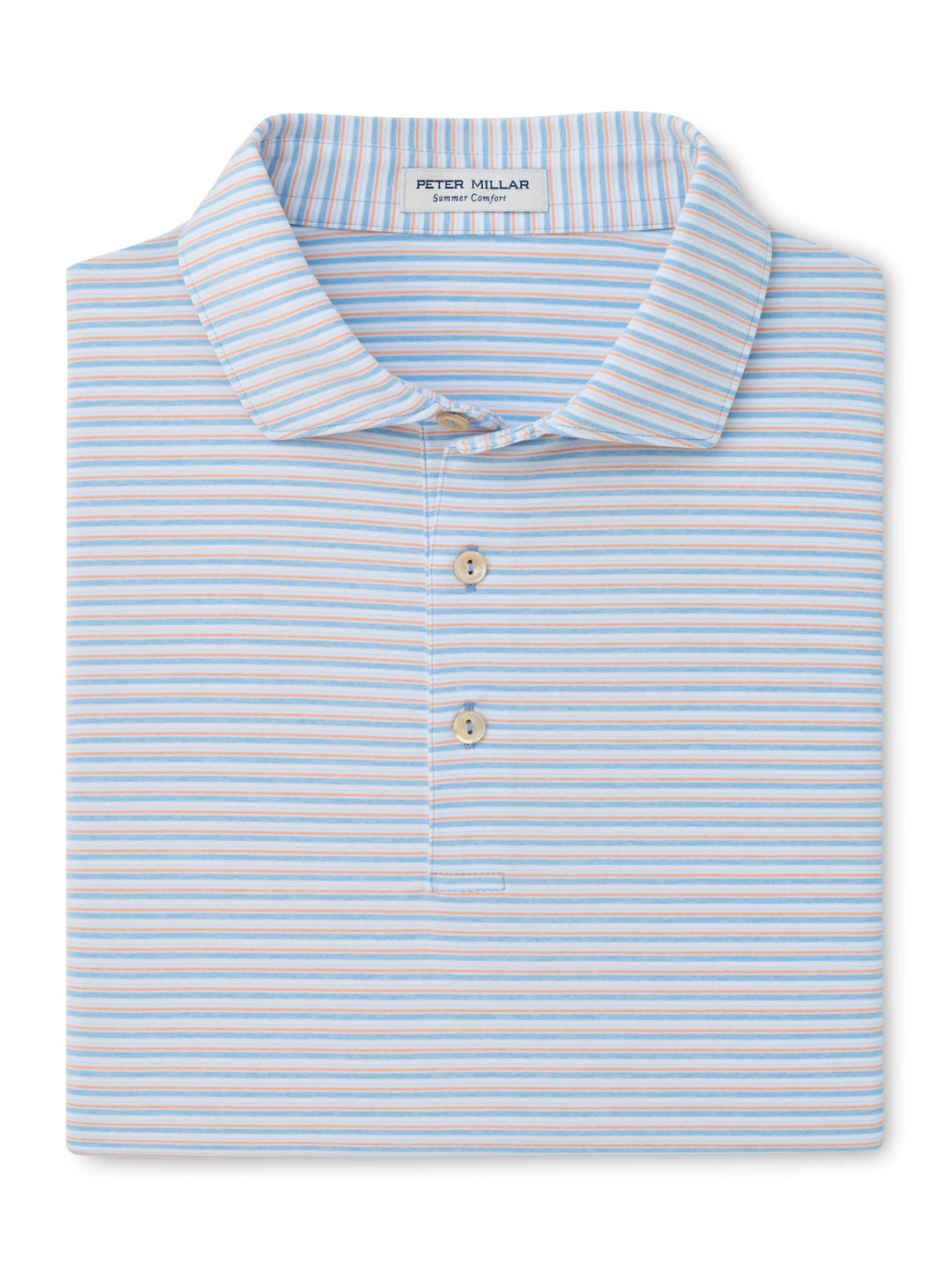 Peter Millar Brooks Performance Jersey Polo: Cottage Blue