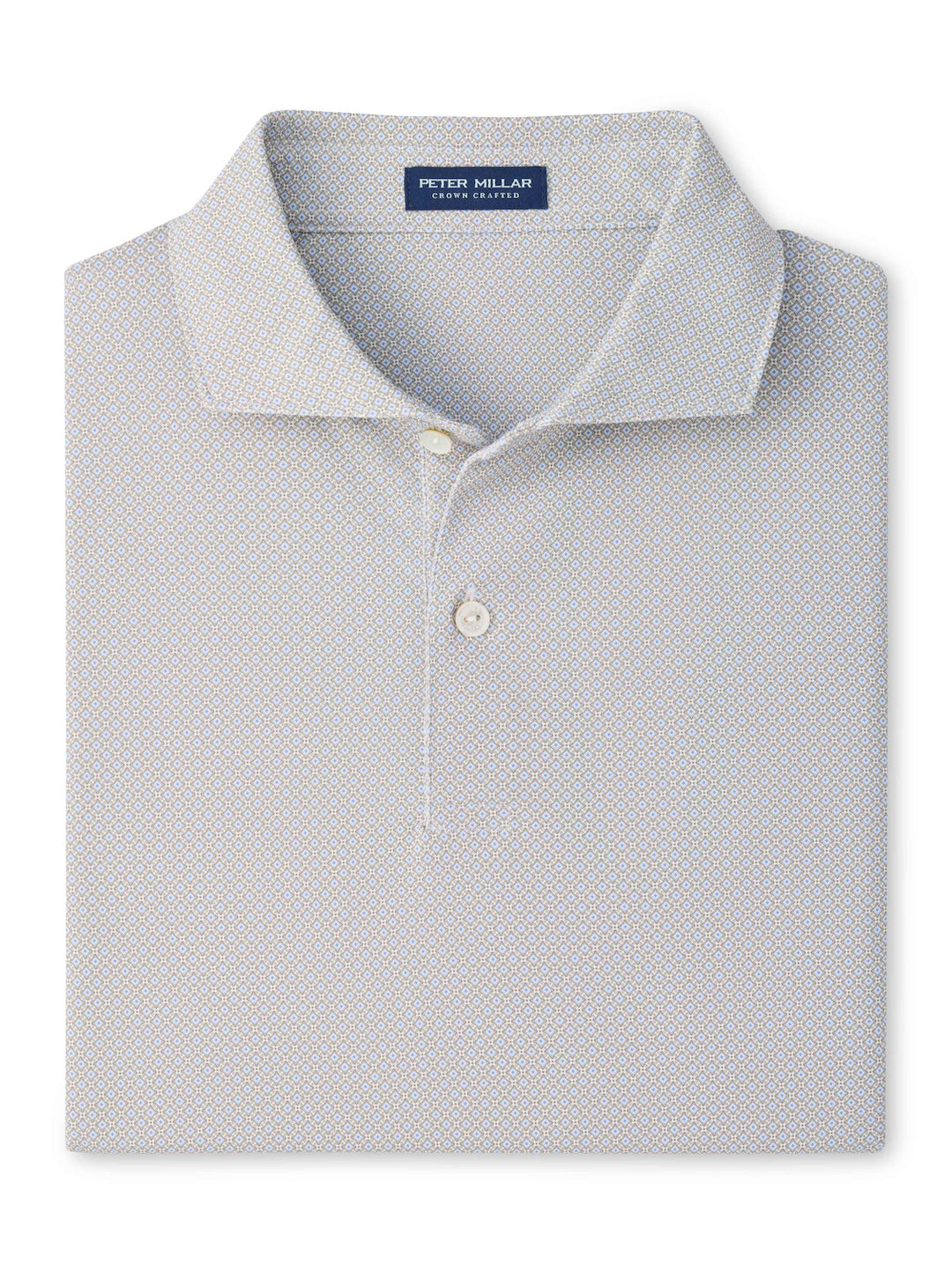 Peter Millar Crown Crafted Caldara Performance Jersey Polo: White
