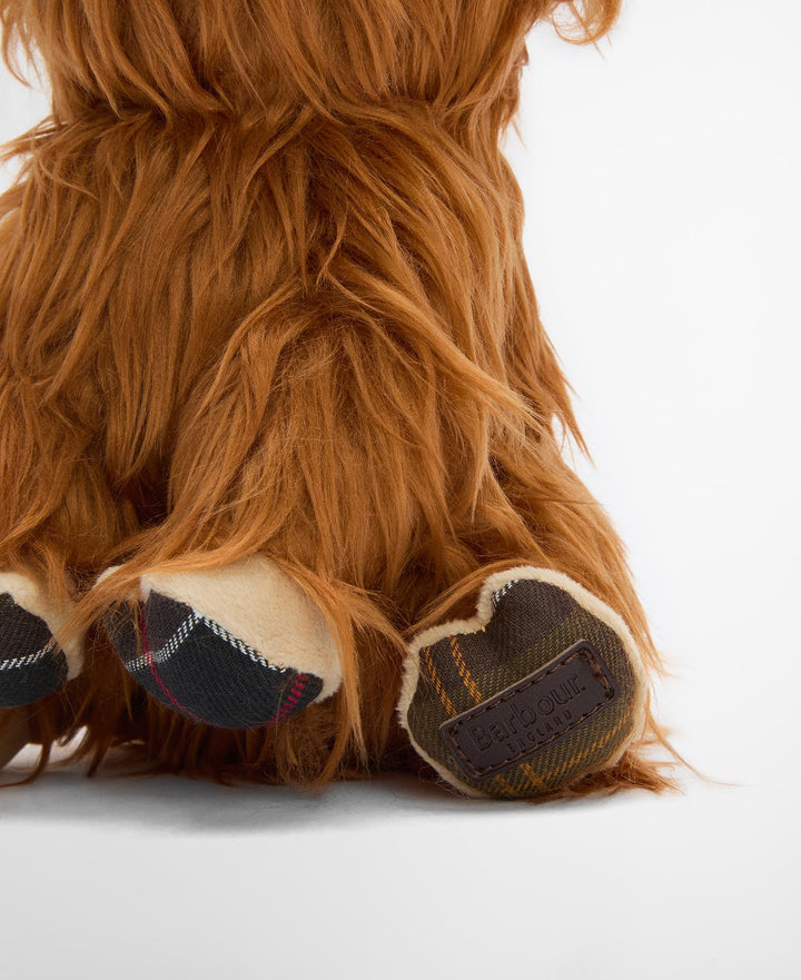 Barbour Highland Cow Dog Toy: Brown/Classic
