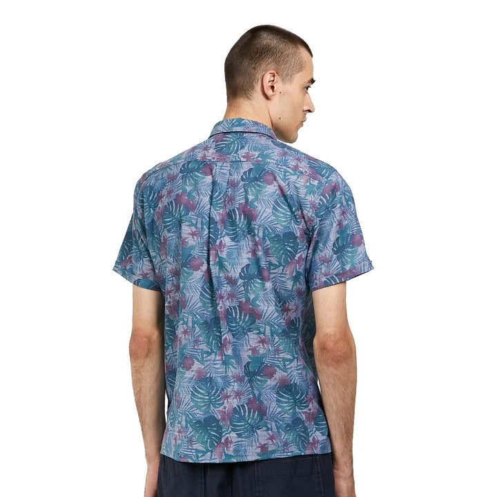 Barbour Dunford Short Sleeve Summer Shirt: Chambray Blue