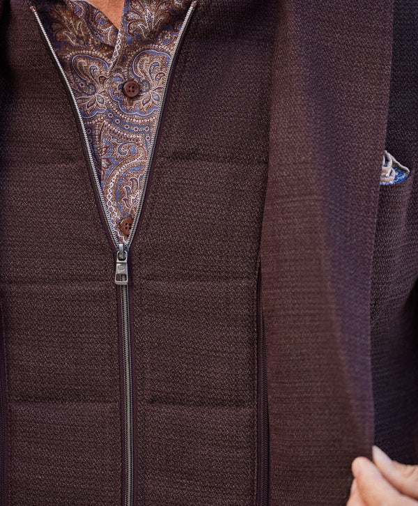David Donahue The Jeremy Hybrid Soft Coat: Burgundy