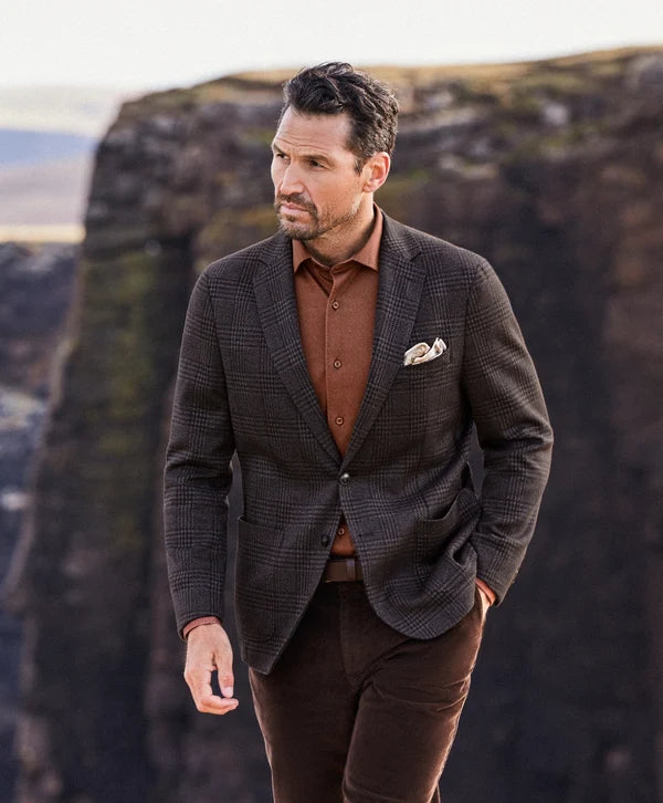 David Donahue The Jackson Soft Coat: Navy