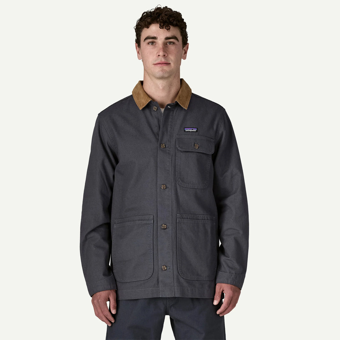 Patagonia Men's Point Reyes Canvas Jacket: Smolder Blue