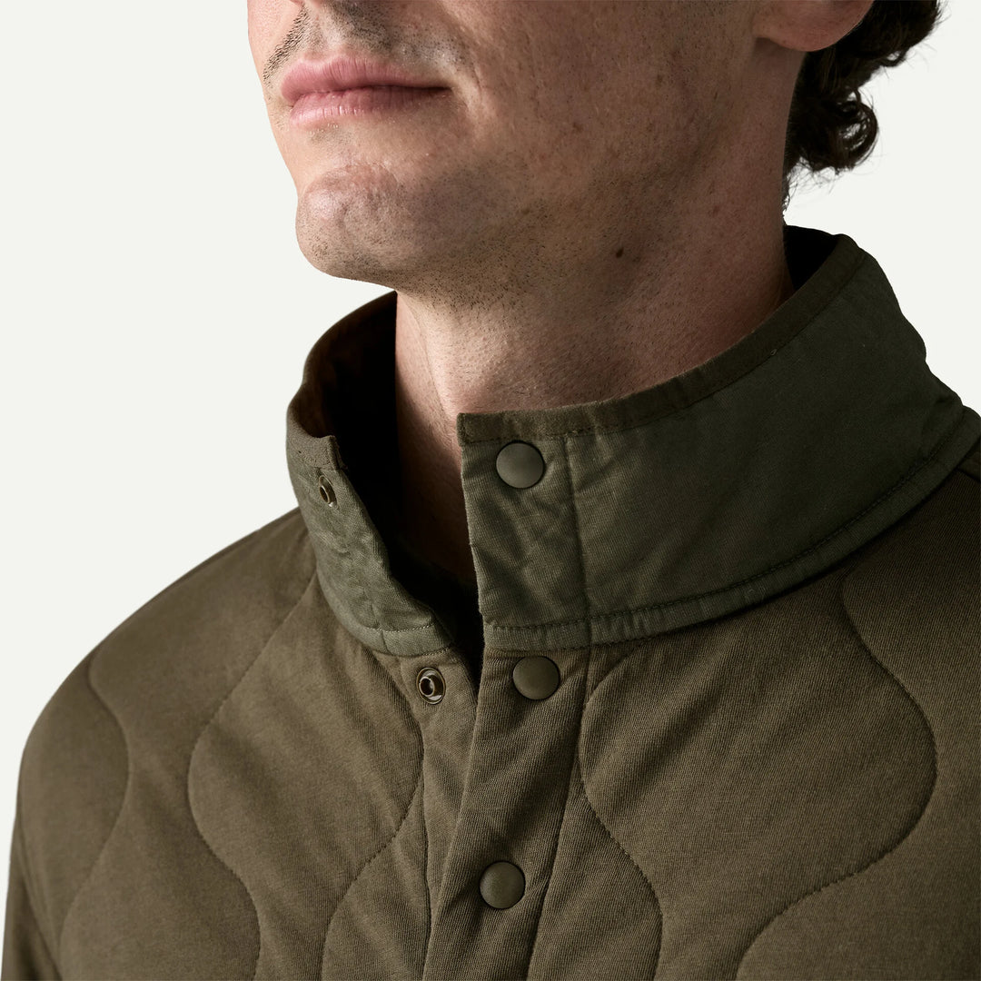Patagonia Men's Daily Quilted Snap-T® Pullover: Basin Green