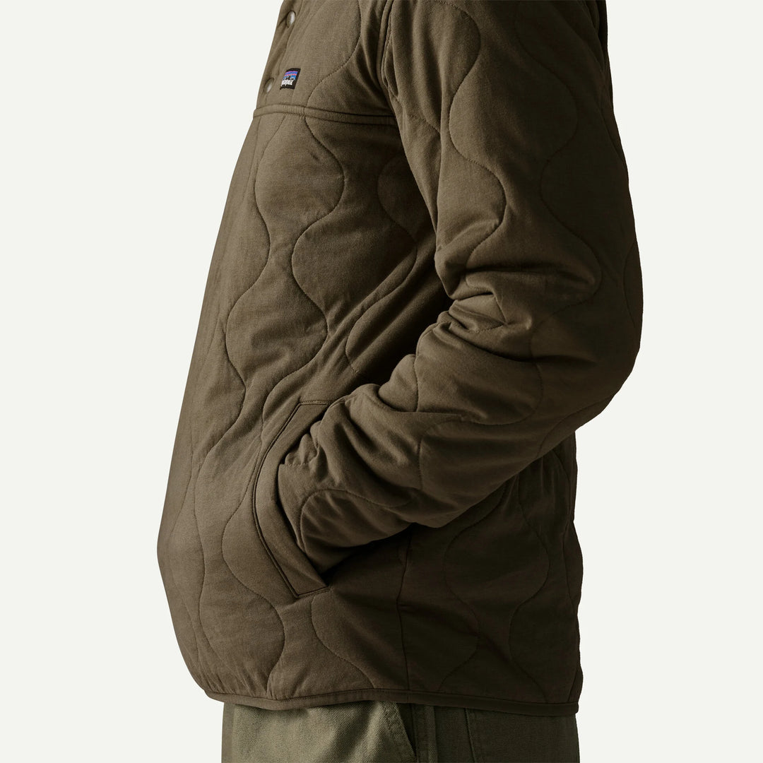Patagonia Men's Daily Quilted Snap-T® Pullover: Basin Green