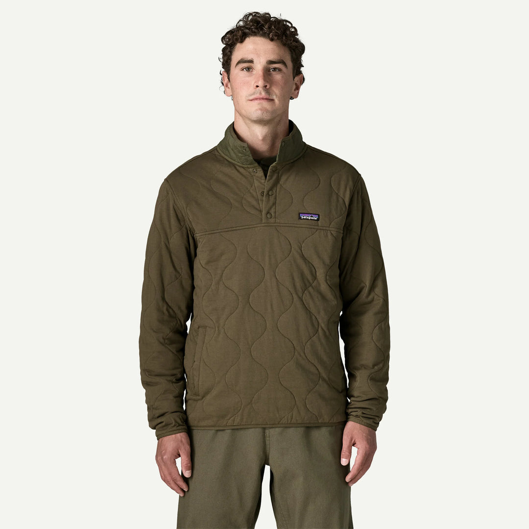 Patagonia Men's Daily Quilted Snap-T® Pullover: Basin Green