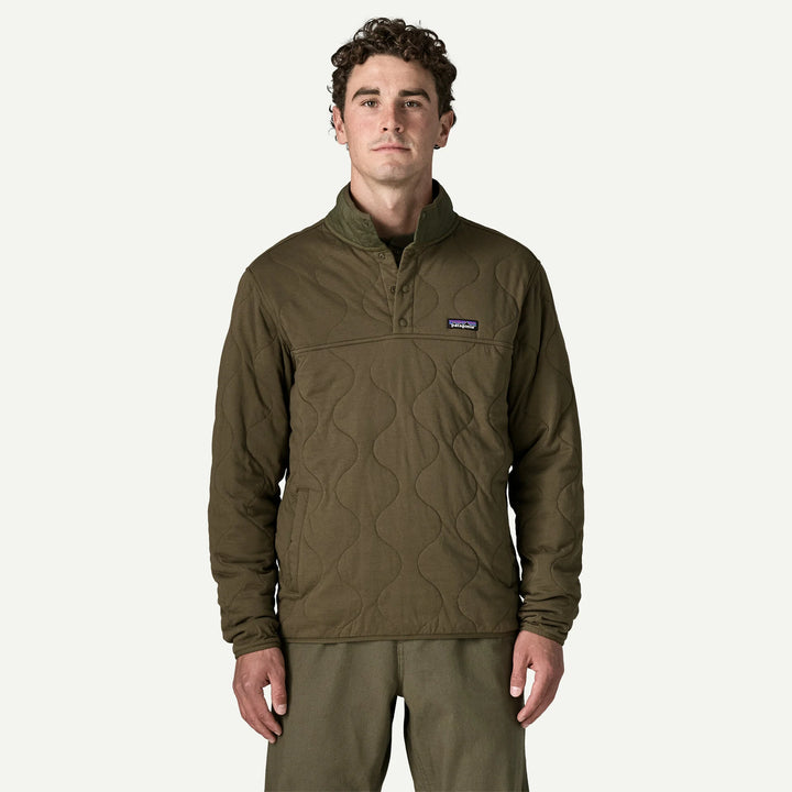 Patagonia Men's Daily Quilted Snap-T® Pullover: Basin Green