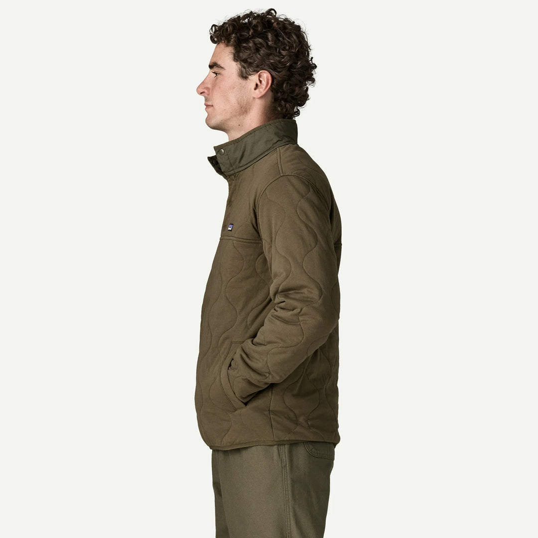 Patagonia Men's Daily Quilted Snap-T® Pullover: Basin Green