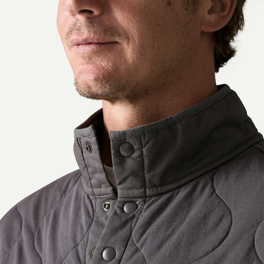 Patagonia Men's Daily Quilted Snap-T® Pullover: Forge Grey