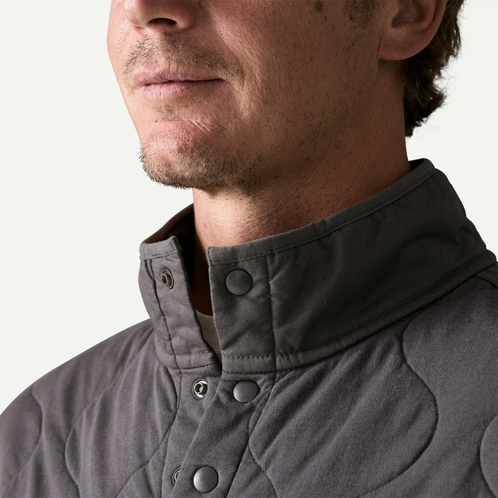 Patagonia Men's Daily Quilted Snap-T® Pullover: Forge Grey