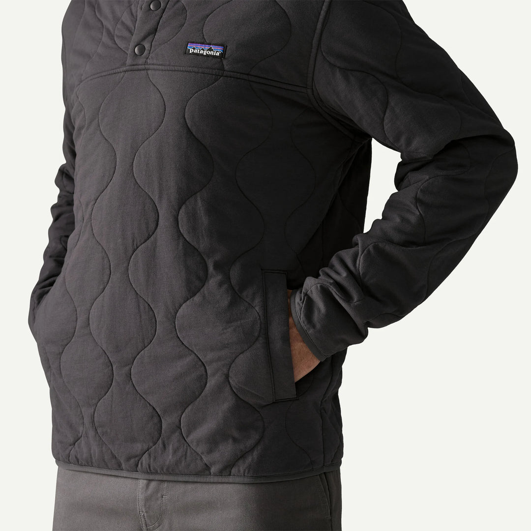 Patagonia Men's Daily Quilted Snap-T® Pullover: Forge Grey