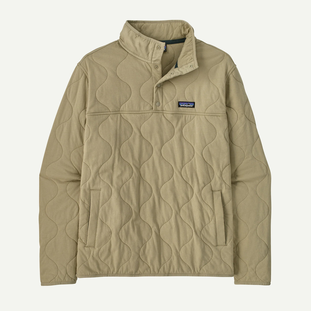 Patagonia Men's Daily Quilted Snap-T® Pullover: Weathered Stone