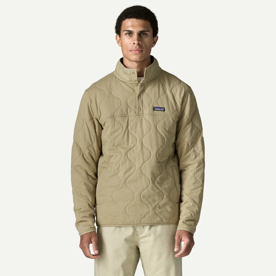 Patagonia Men's Daily Quilted Snap-T® Pullover: Weathered Stone