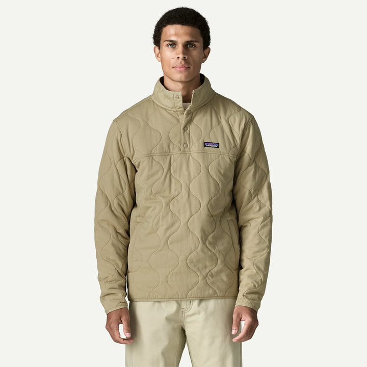 Patagonia Men's Daily Quilted Snap-T® Pullover: Weathered Stone