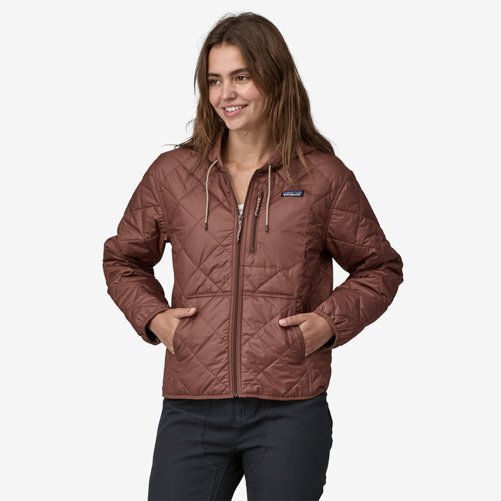 Patagonia Women's Diamond Quilted Bomber Hoody: Dulse Mauve