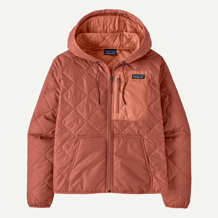 Patagonia Women's Diamond Quilted Bomber Hoody: Potters Red