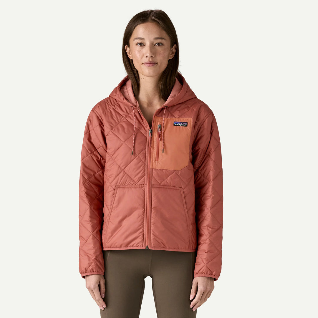 Patagonia Women's Diamond Quilted Bomber Hoody: Potters Red