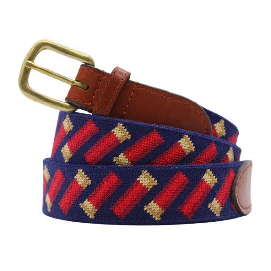 Smathers and Branson Needlepoint Belt: Shotshells