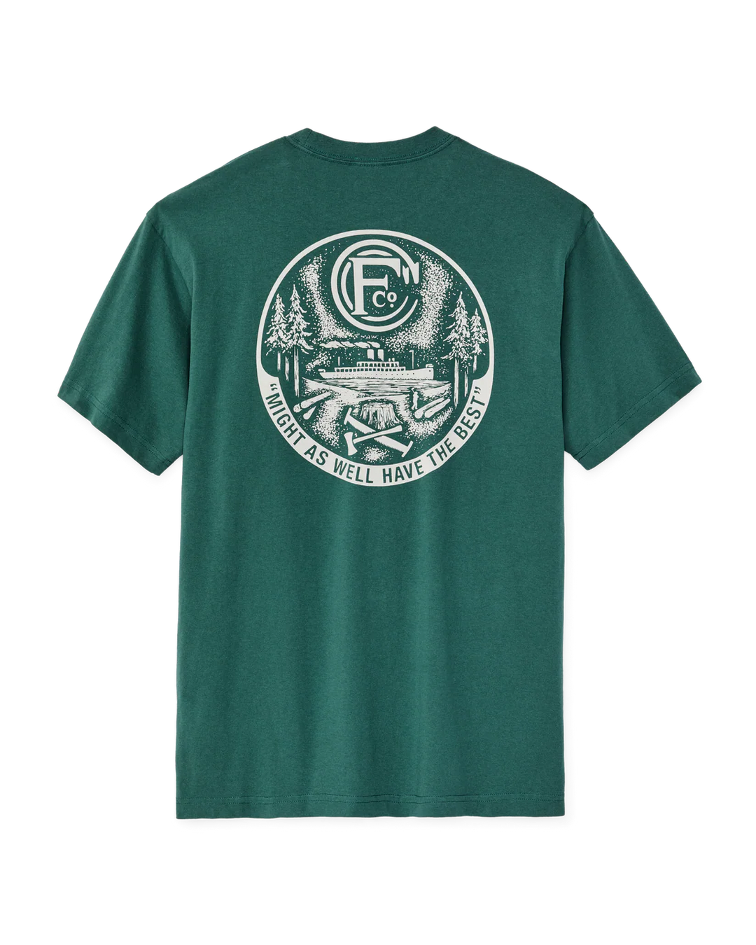 Filson Short Sleeve Forestry Graphic T-Shirt: Mallard Green