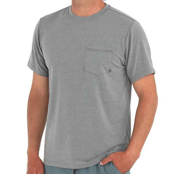 Free Fly Bamboo Flex Pocket Tee - Heather Graphite