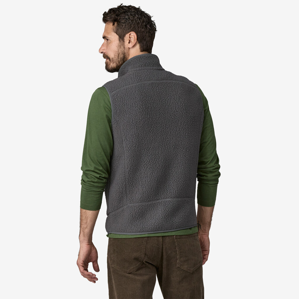 Patagonia Men's Retro Pile Fleece Vest: Forge Grey