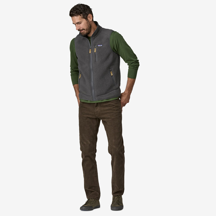 Patagonia Men's Retro Pile Fleece Vest: Forge Grey
