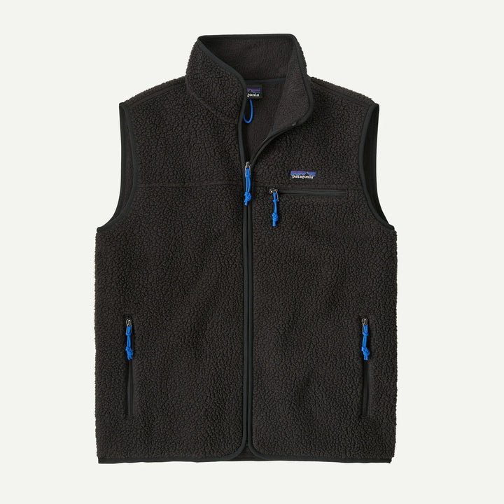 Patagonia Men's Retro Pile Fleece Vest: Black