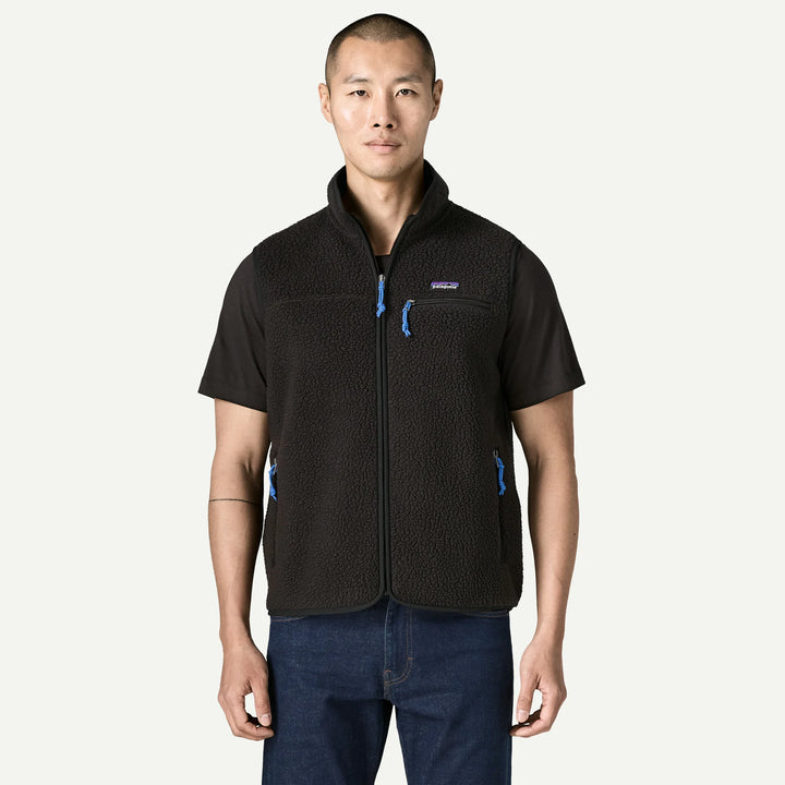 Patagonia Men's Retro Pile Fleece Vest: Black