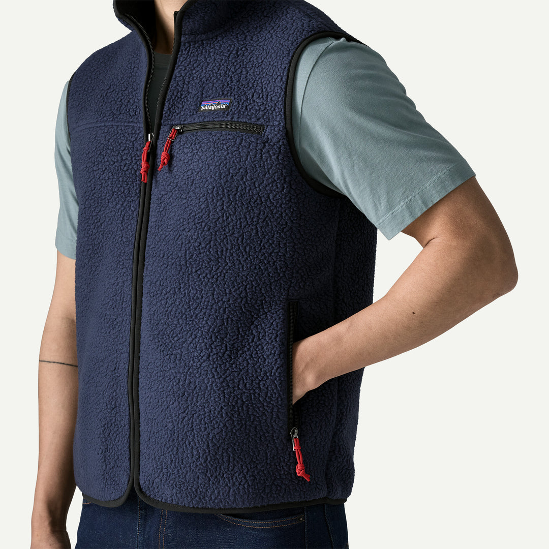Patagonia Men's Retro Pile Fleece Vest: New Navy
