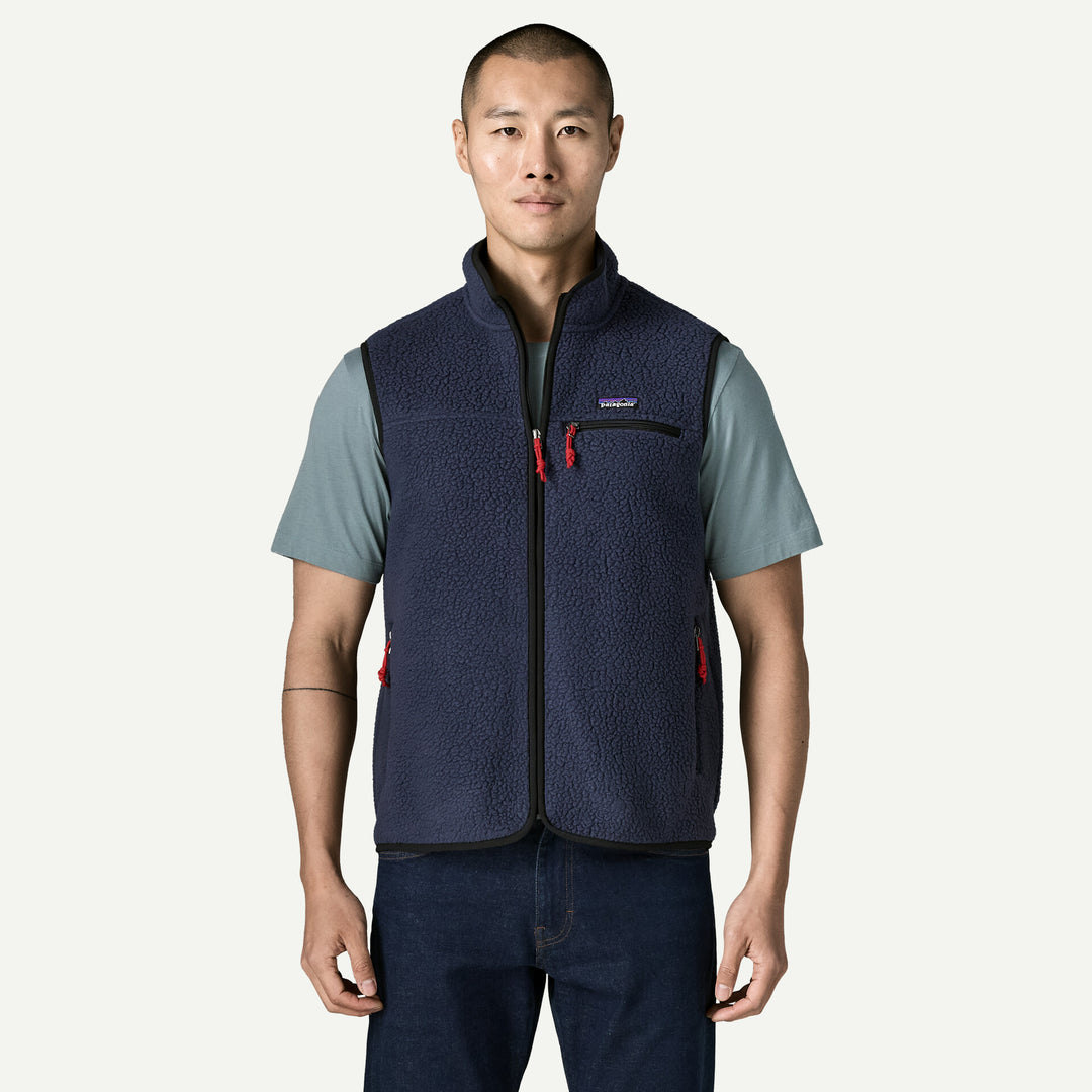 Patagonia Men's Retro Pile Fleece Vest: New Navy