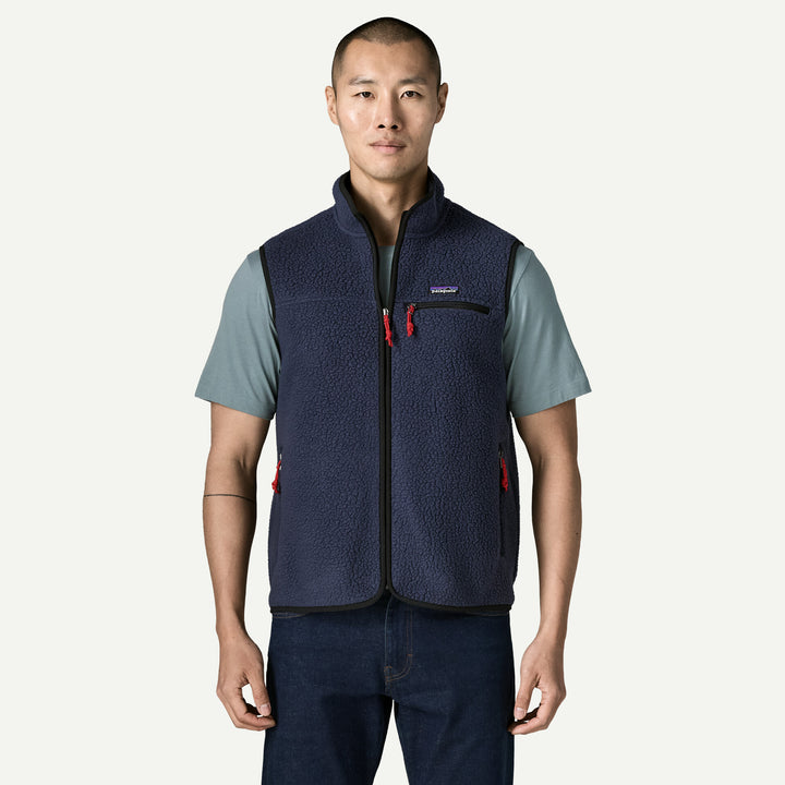 Patagonia Men's Retro Pile Fleece Vest: New Navy