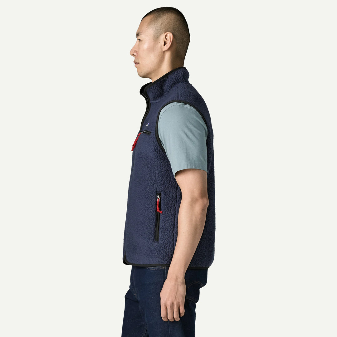 Patagonia Men's Retro Pile Fleece Vest: New Navy