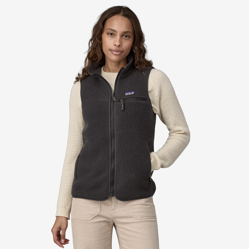 Patagonia Women's Retro Pile Fleece Vest: Black