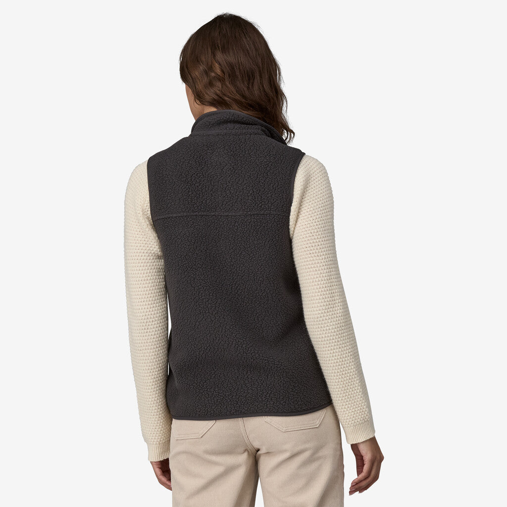 Patagonia Women's Retro Pile Fleece Vest: Black