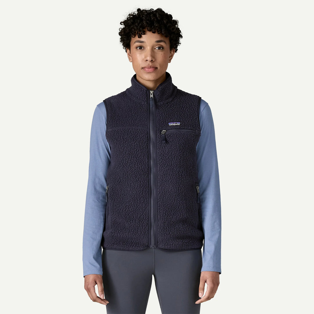 Patagonia Women's Retro Pile Fleece Vest: Sunken Blue