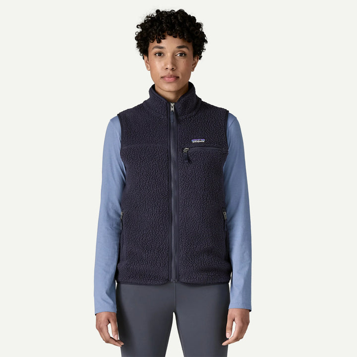 Patagonia Women's Retro Pile Fleece Vest: Sunken Blue