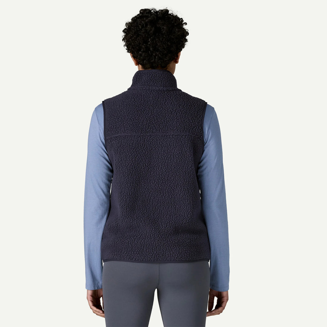 Patagonia Women's Retro Pile Fleece Vest: Sunken Blue