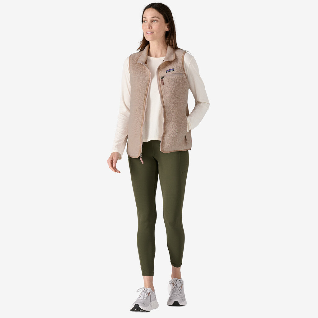 Patagonia Women's Retro Pile Fleece Vest: Shroom Taupe