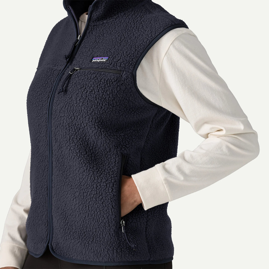 Patagonia Women's Retro Pile Fleece Vest: Sunken Blue