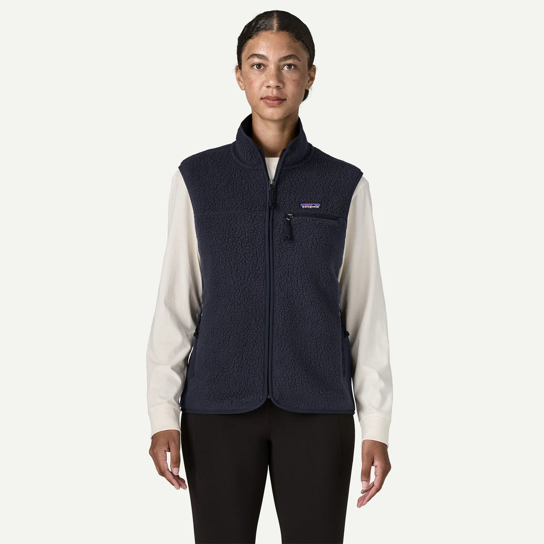 Patagonia Women's Retro Pile Fleece Vest: Sunken Blue